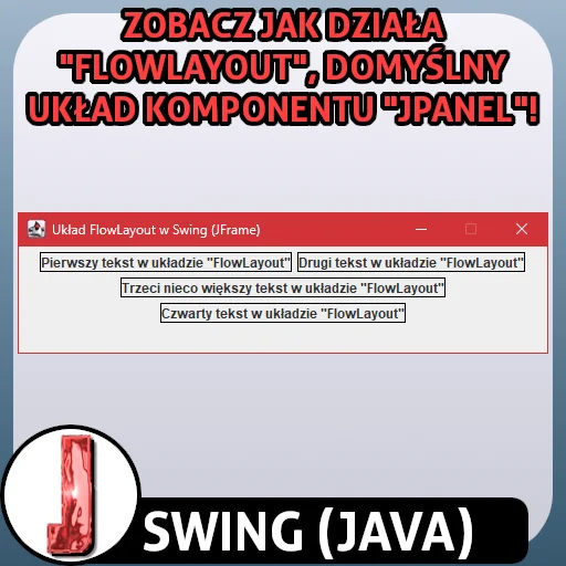 FlowLayout w Swing