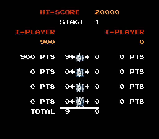 Scena punktacji "Battle City"