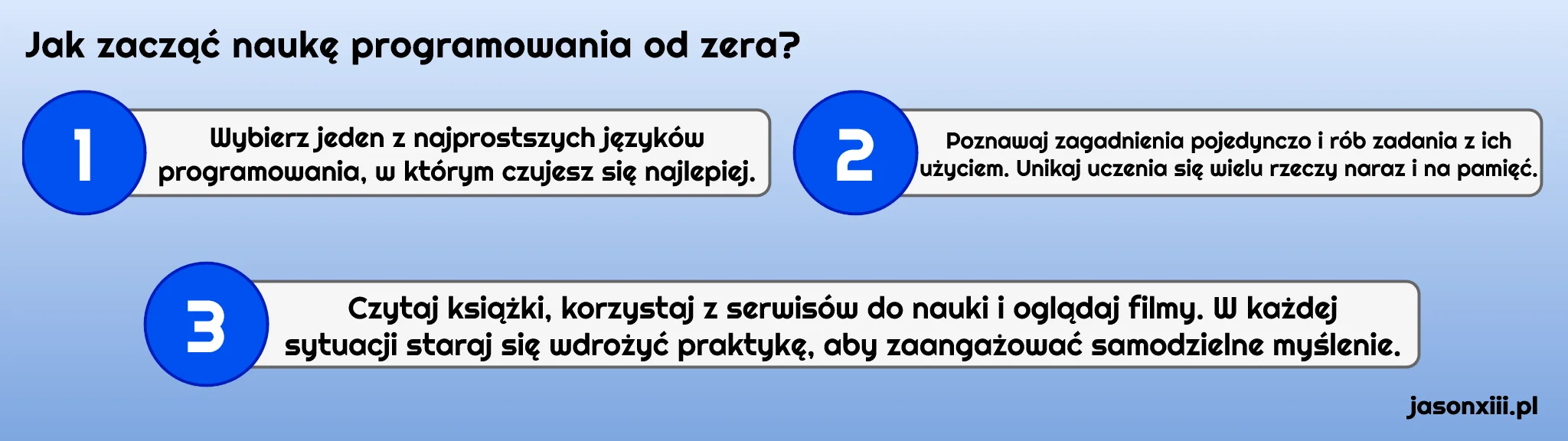 3 porady jak zacząć naukę programowania od zera 3 porady jak zacząć naukę programowania od zera