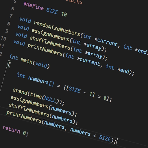 Kod źródłowy w języku C