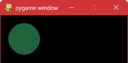 Rysowanie koła przy użyciu metody "circle" w "pygame" Rysowanie koła przy użyciu metody "circle" w "pygame"