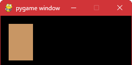 Rysowanie prostokąta przy użyciu metody "rect" w "pygame" Rysowanie prostokąta przy użyciu metody "rect" w "pygame"