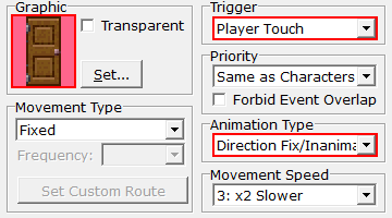 Konfiguracja drzwi w "RPG Maker 2000"/"RPG Maker 2003"