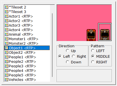 Konfiguracja grafiki otwartej skrzyni w "RPG Maker 2000"/"RPG Maker 2003" Konfiguracja grafiki otwartej skrzyni w "RPG Maker 2000"/"RPG Maker 2003"