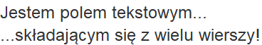 Wygląd komponentu "JTextArea" w "Swing" Wygląd komponentu "JTextArea" w "Swing"