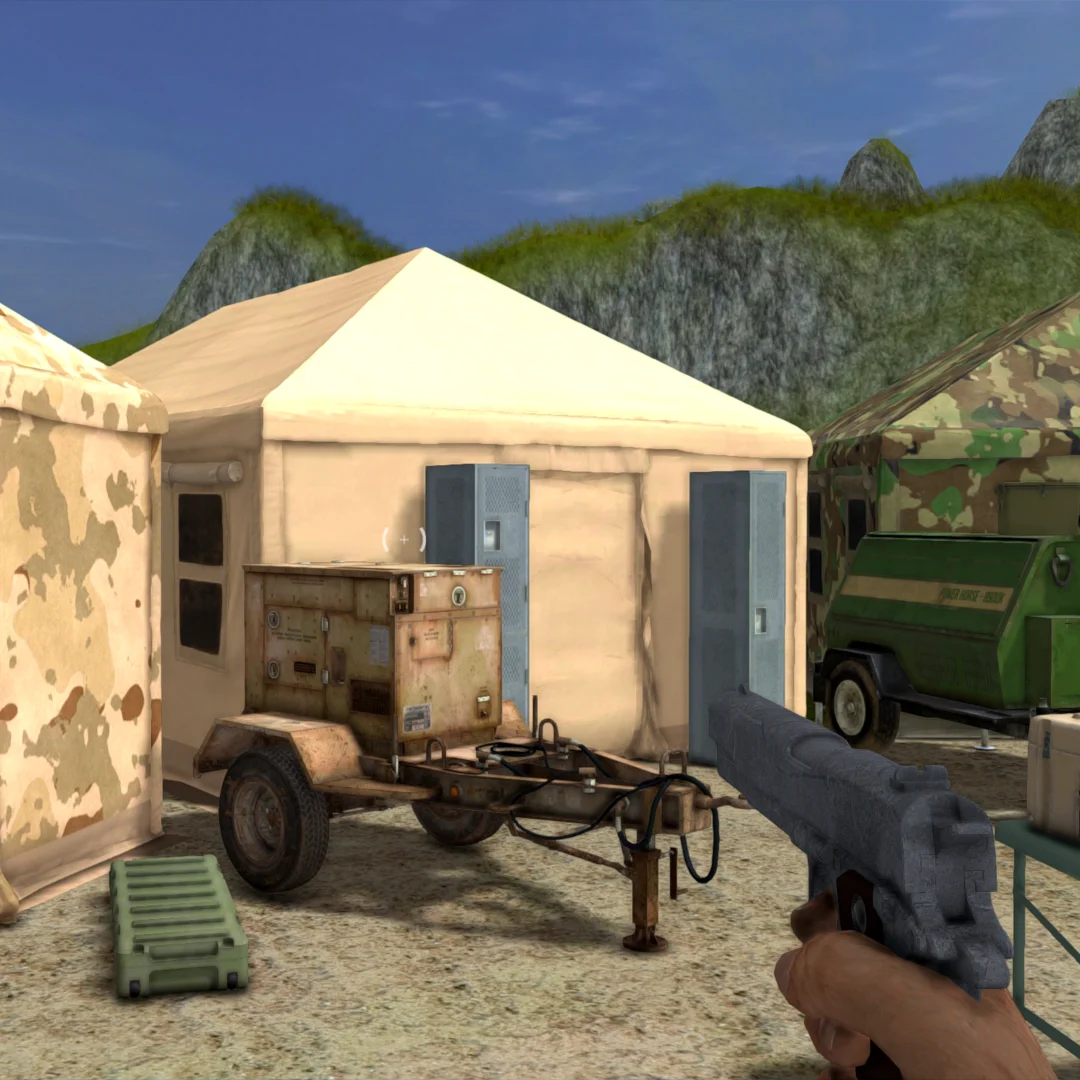 Test gry z "GameGuru" (2015) jako przykład gatunku gry komputerowej typu FPS (strzelanka pierwszoosobowa)