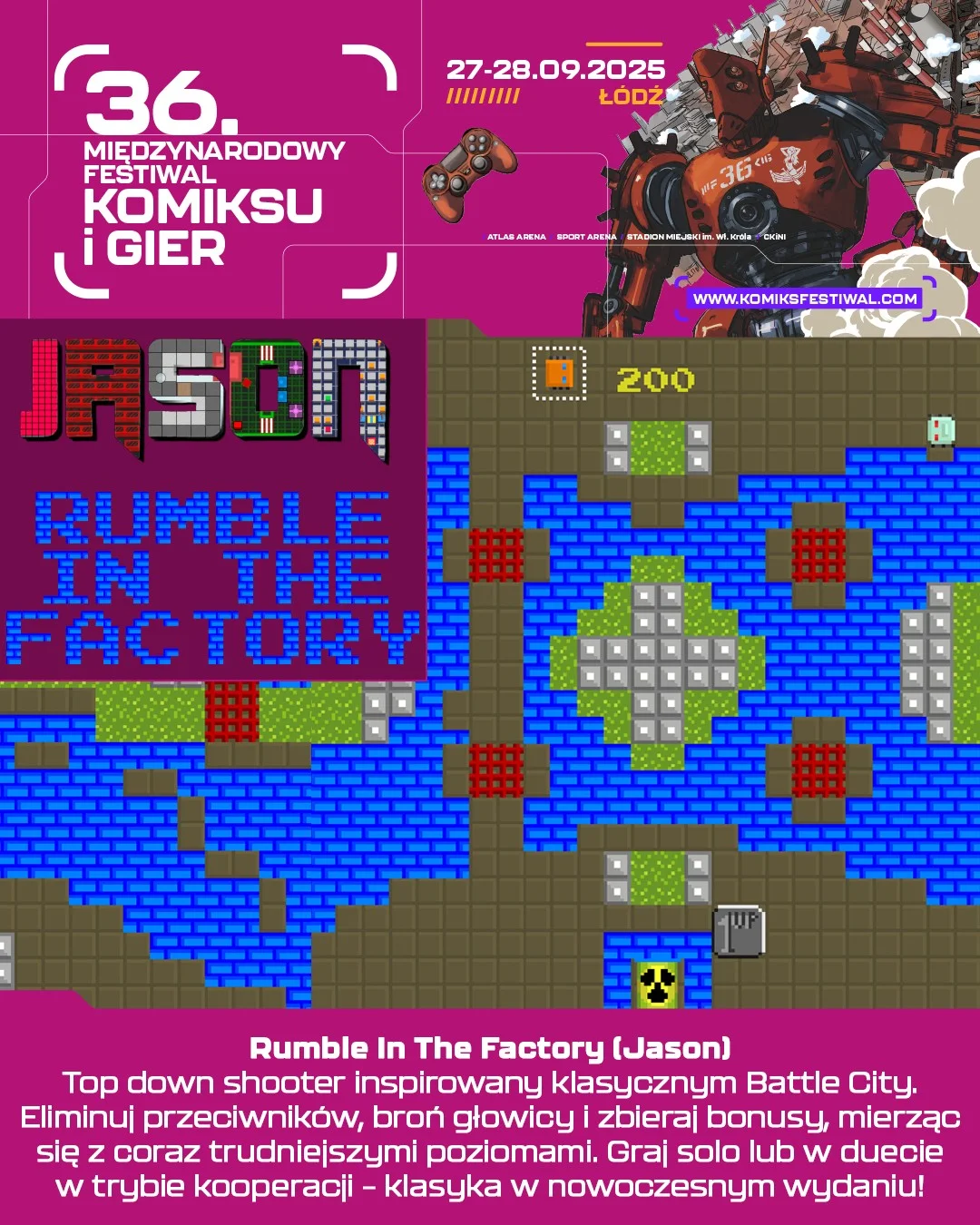 Zapowiedź bycia wystawcą "Rumble In The Factory" na Międzynarodowym Festiwalu Komiksu i Gier w Łodzi