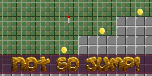Logo gry "Not So Jump!"